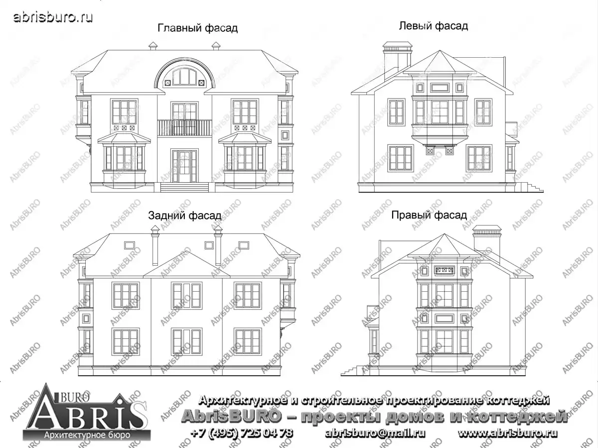 Фасады  коттеджа
