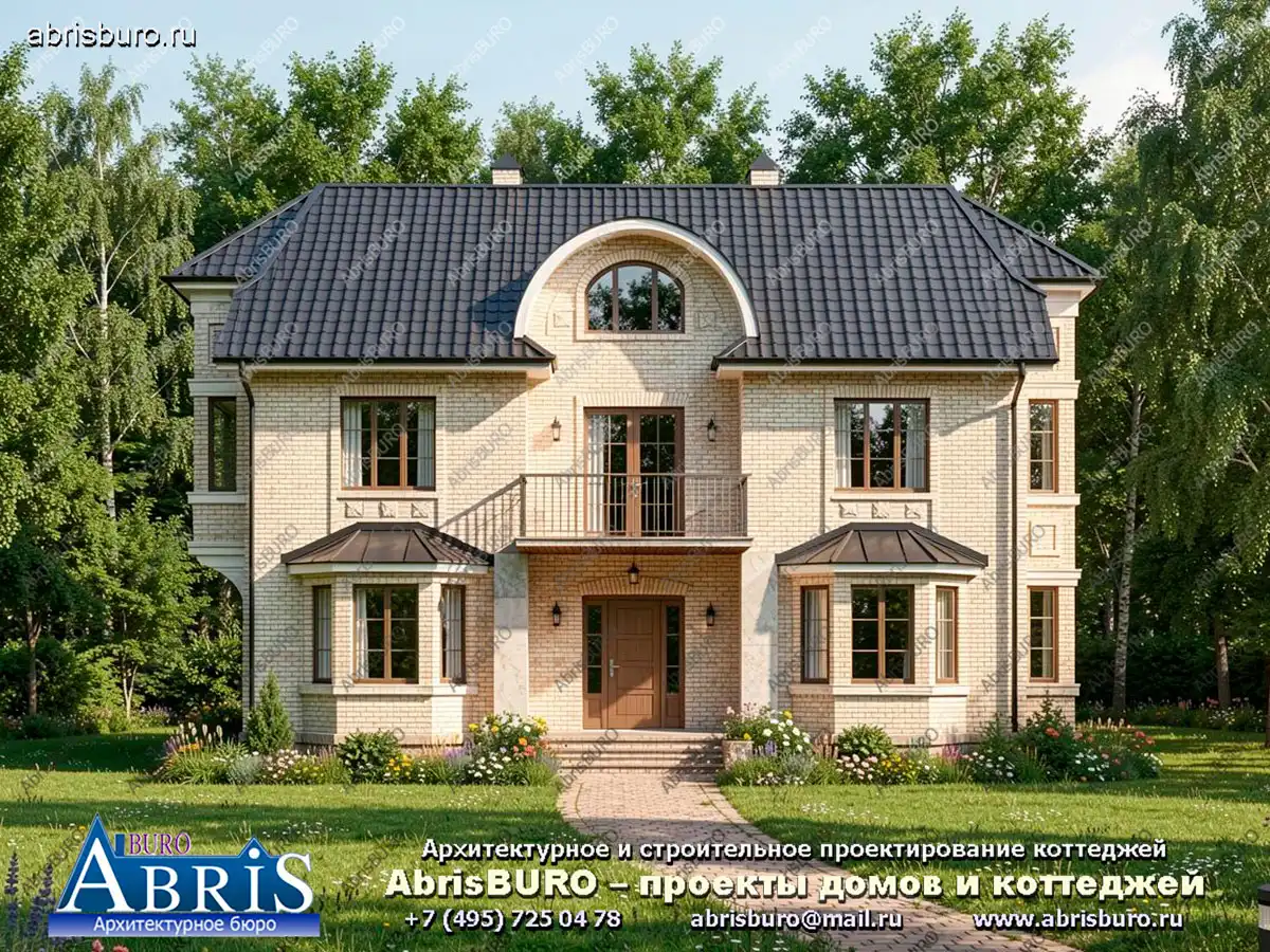 Главный фасад коттеджа