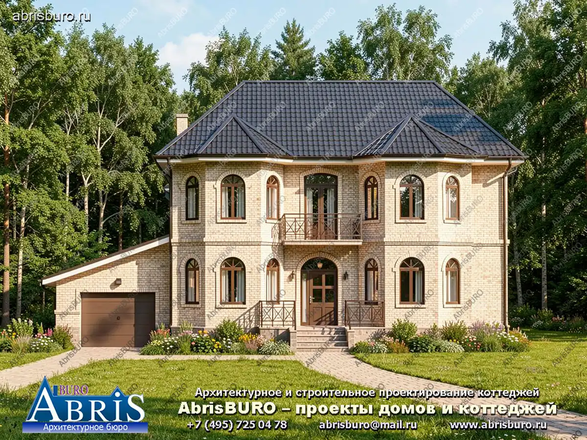 Главный фасад коттеджа