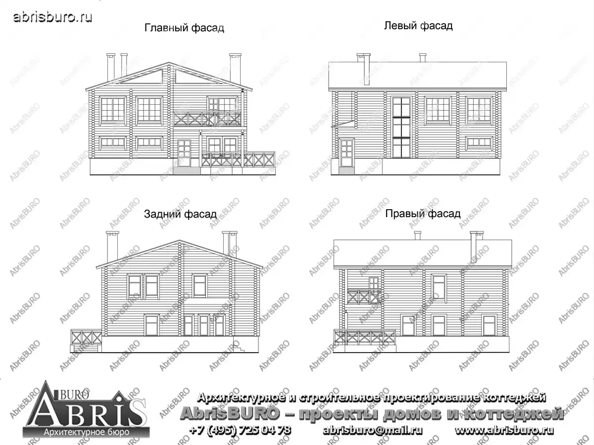 Фасады  коттеджа