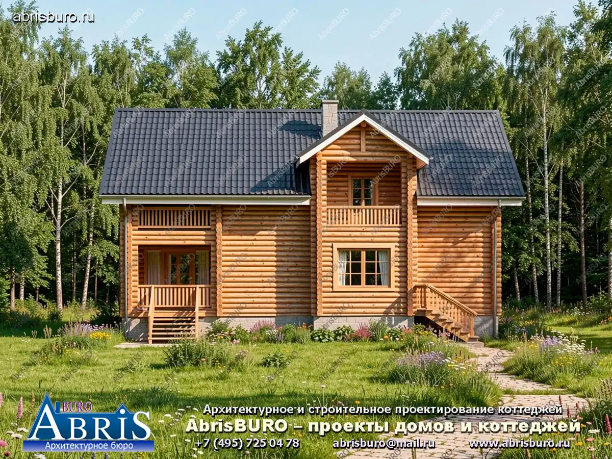 Главный фасад коттеджа