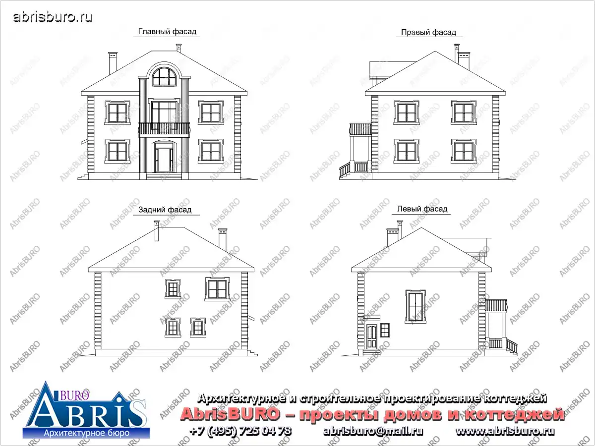Фасады коттеджа