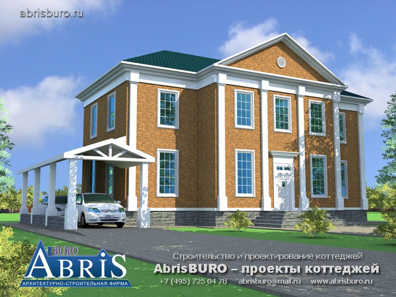 K251-263 Проект дома в английском стиле на сайте www.abrisburo.ru