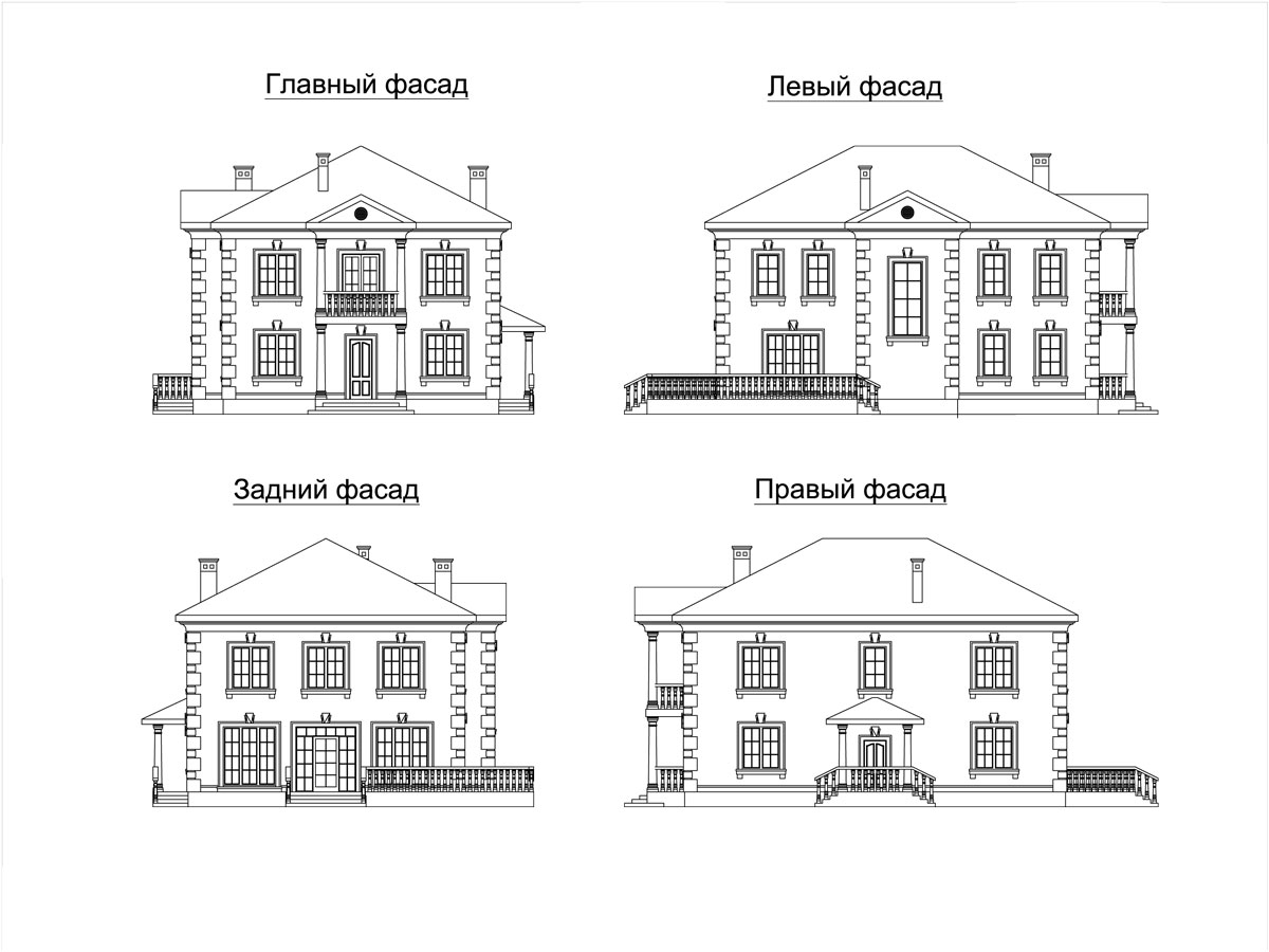 Фасады дома
