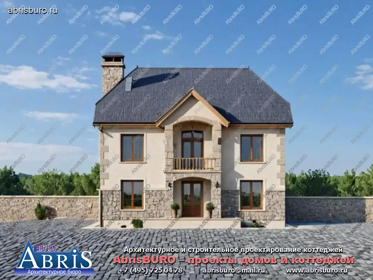 Главный фасад коттеджа