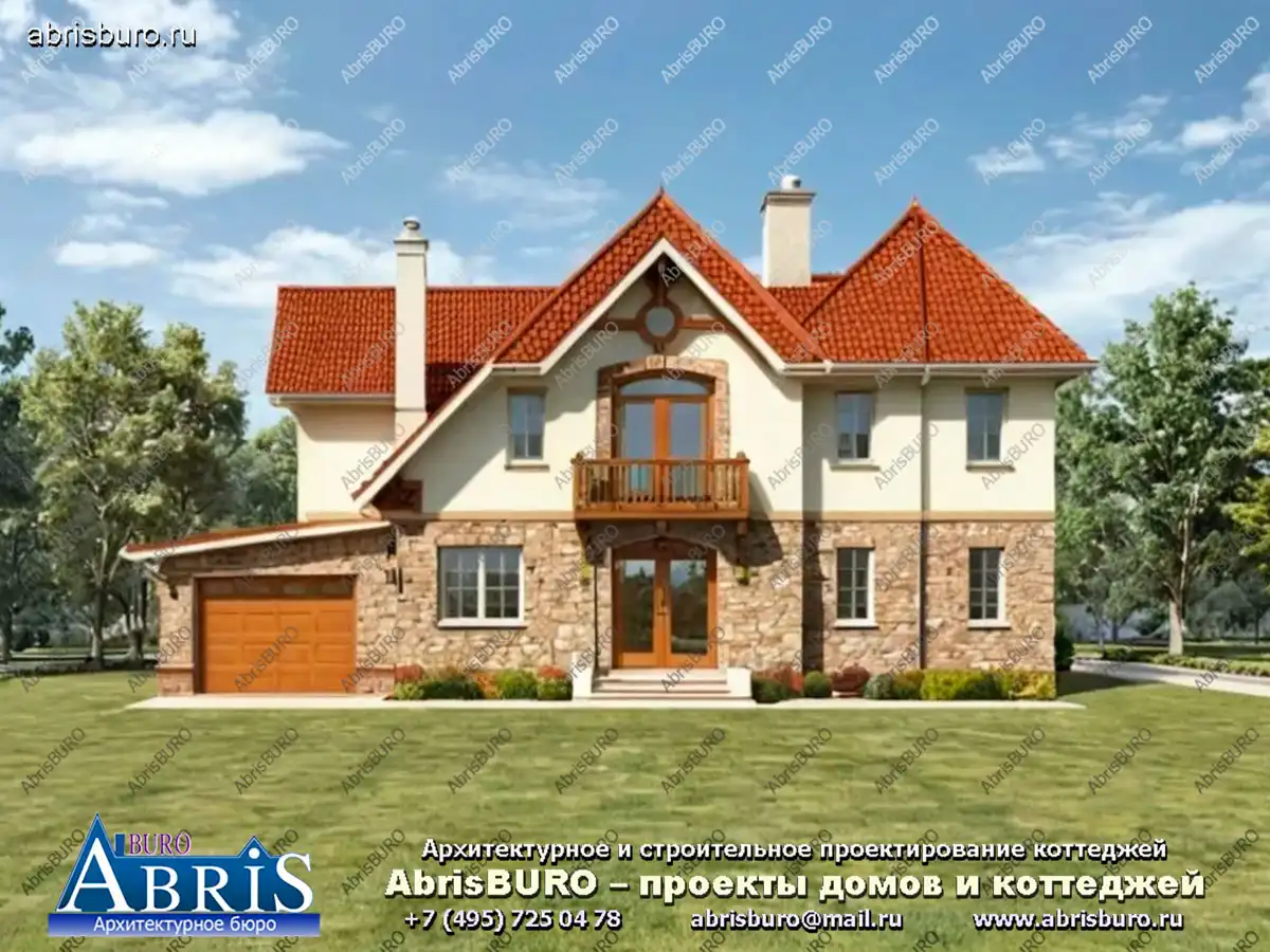 Главный фасад коттеджа