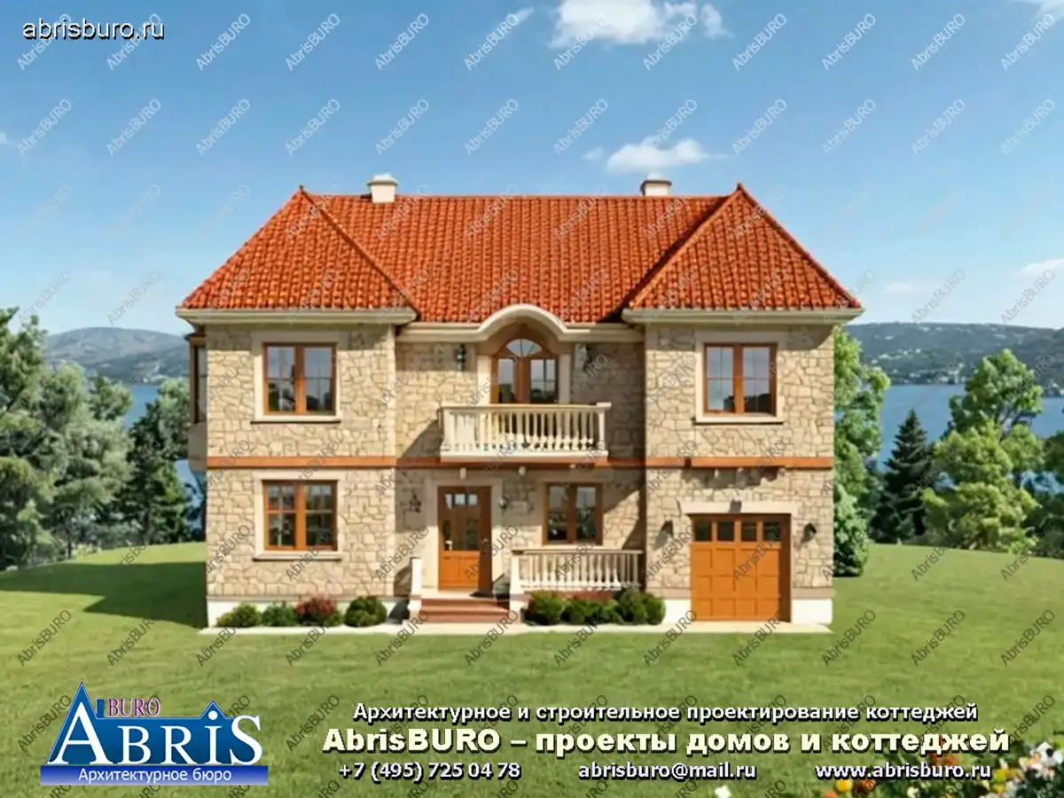 Главный фасад коттеджа