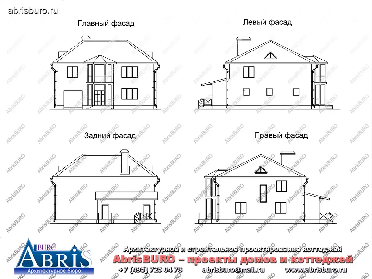 Фасады  коттеджа