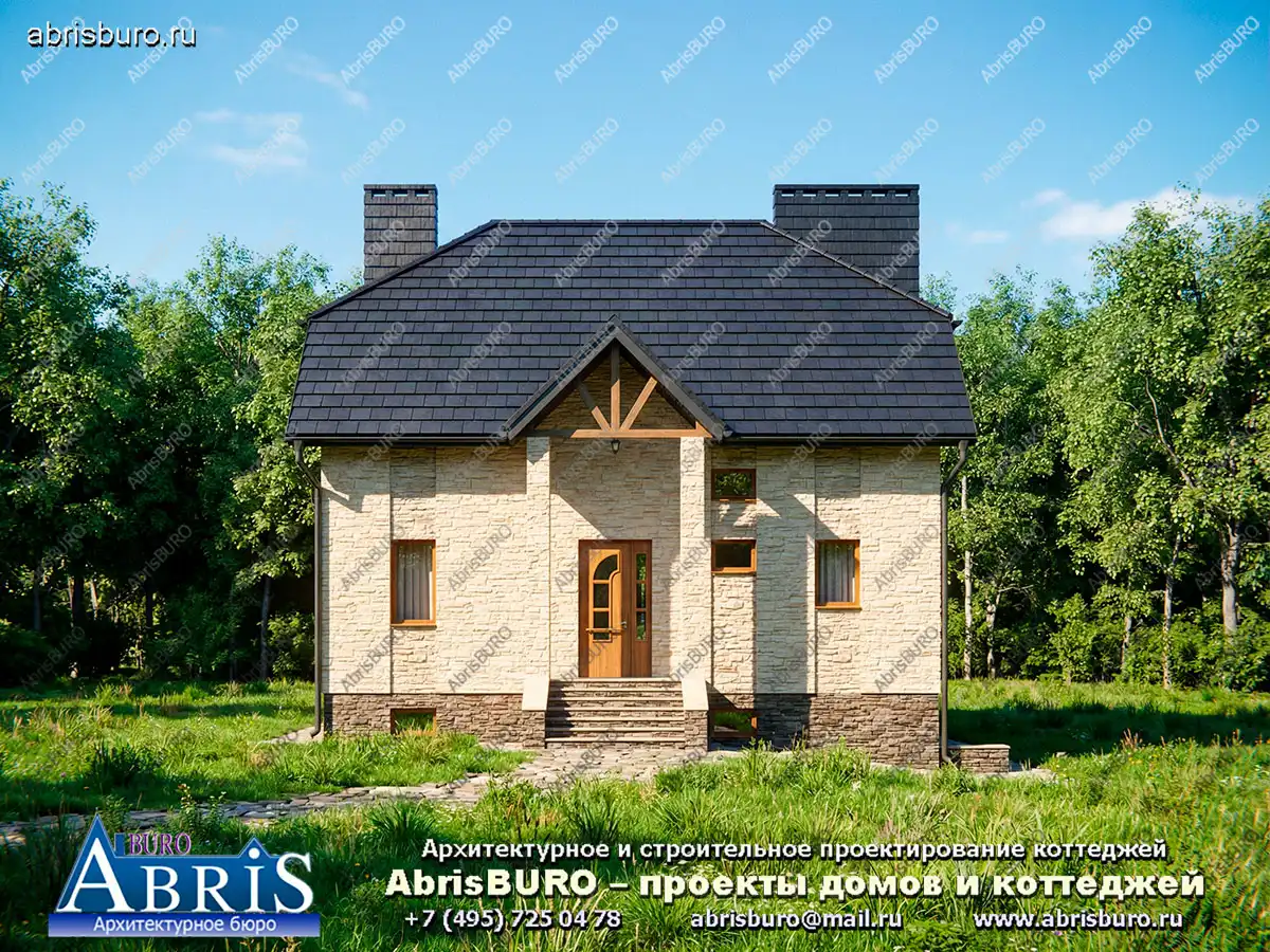 Главный фасад коттеджа