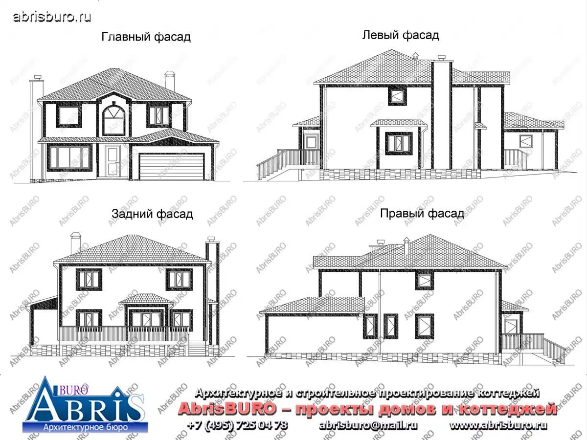 Фасады  коттеджа
