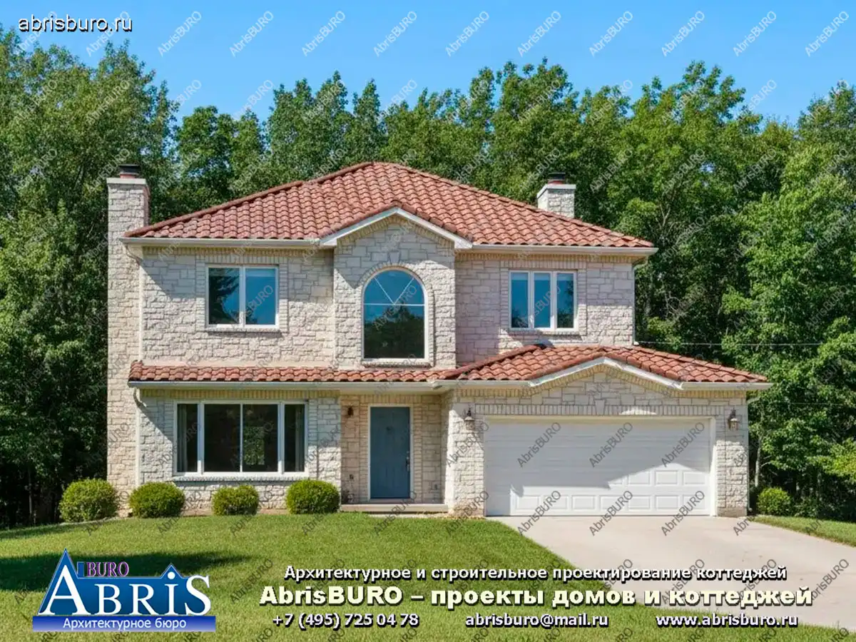 Главный фасад коттеджа