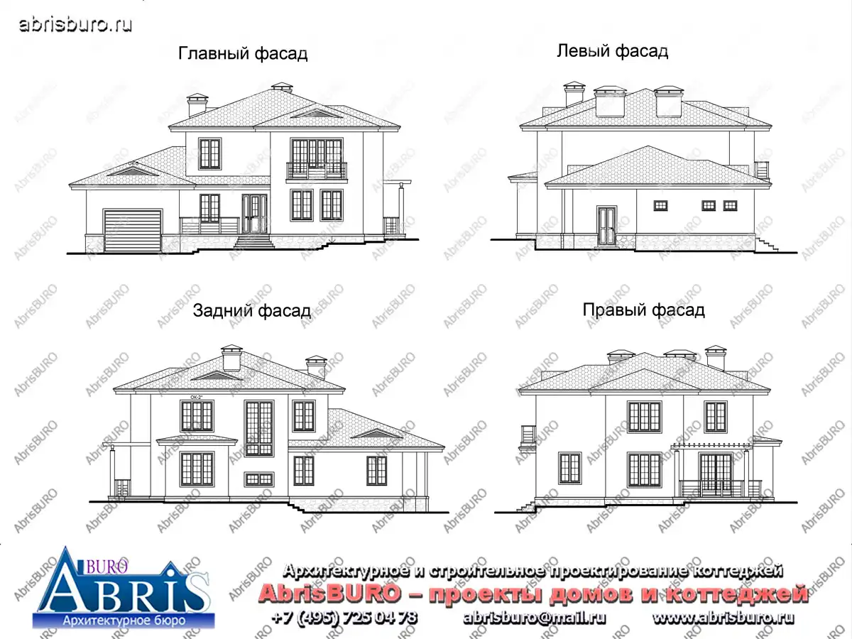 Фасады  коттеджа
