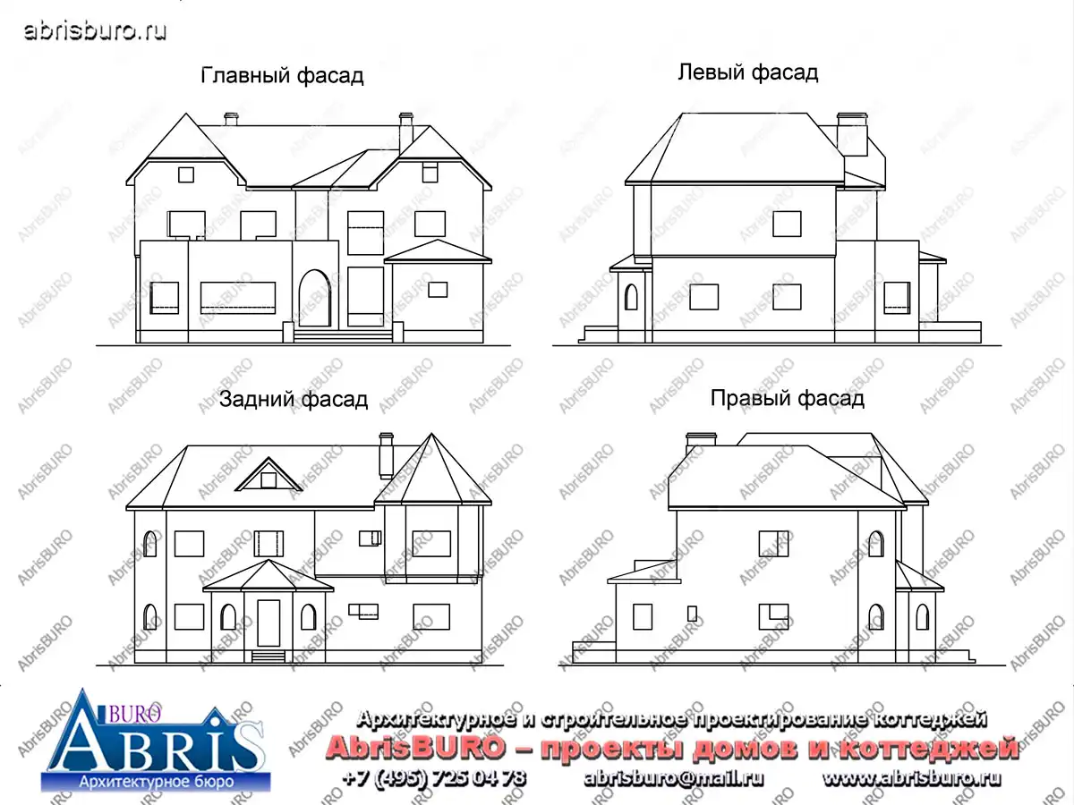 Фасады  коттеджа