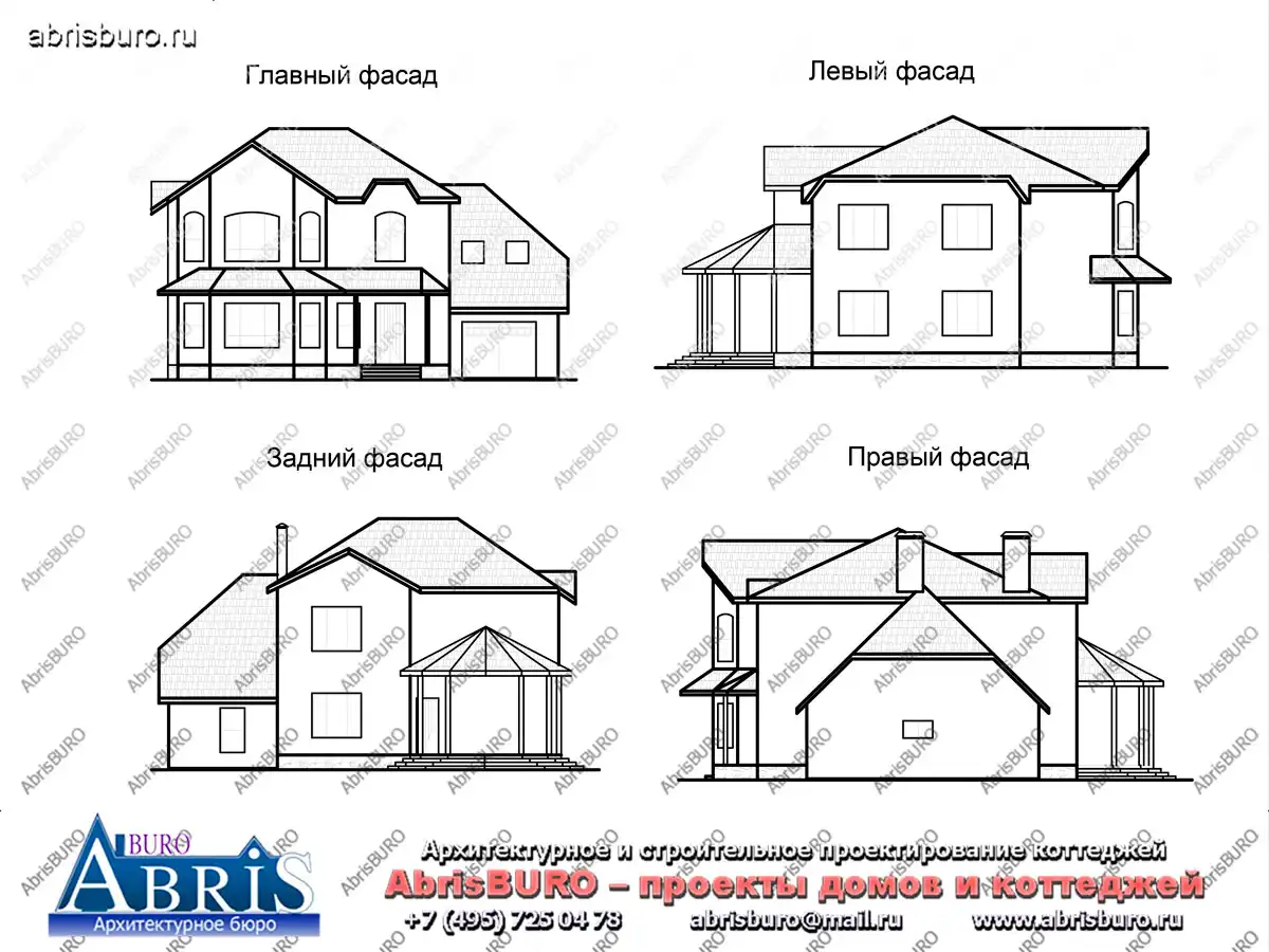 Фасады  коттеджа