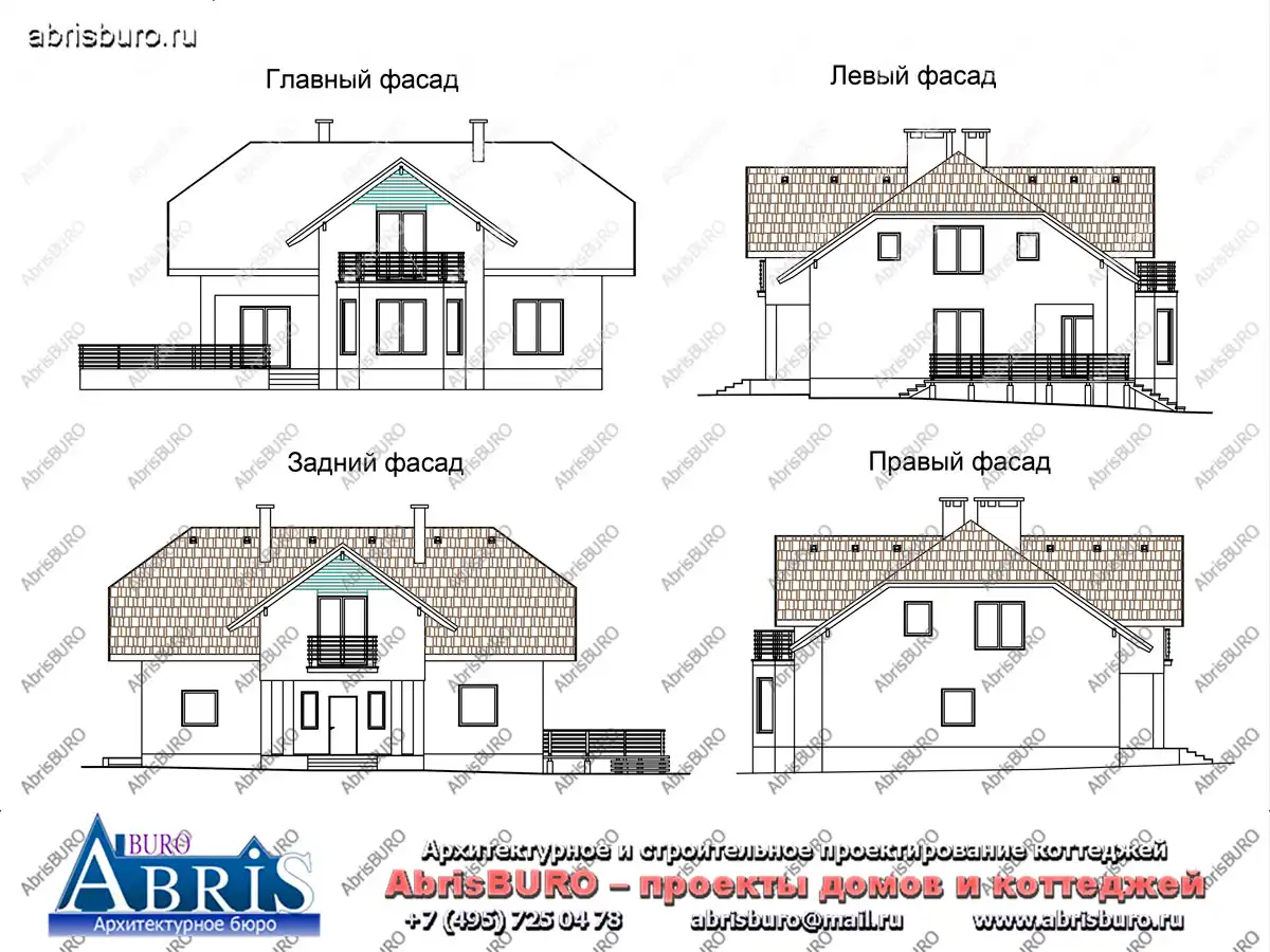 Фасады  коттеджа