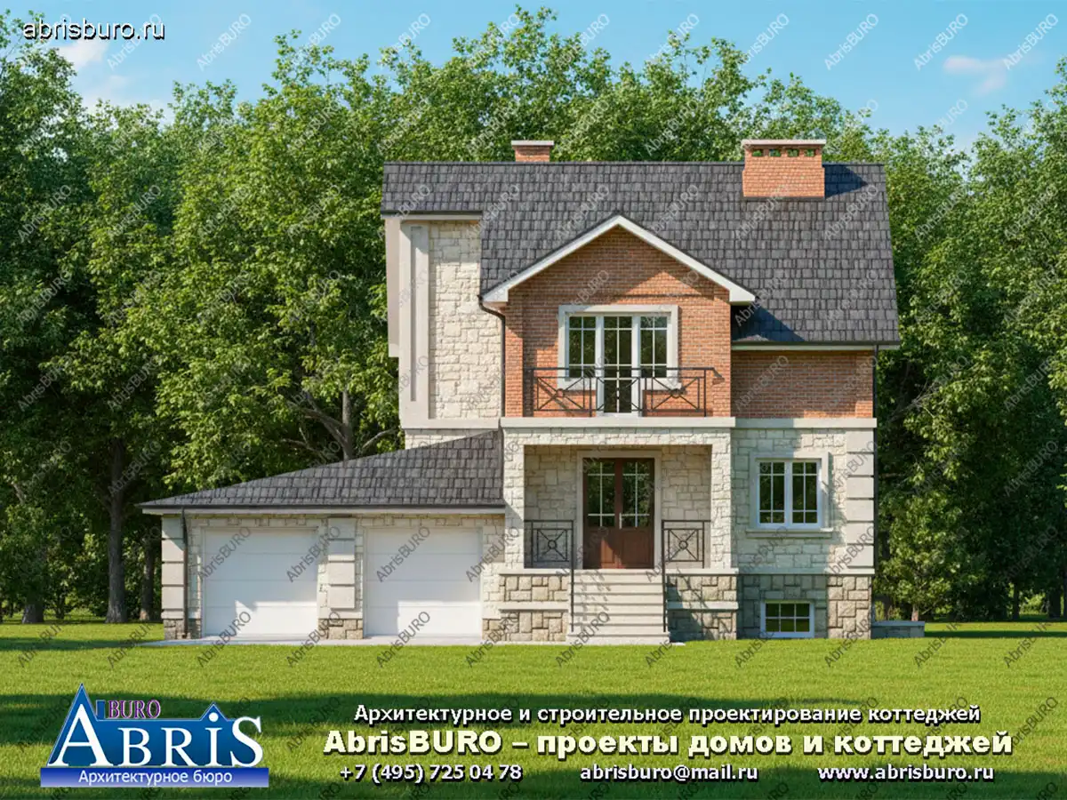 Главный фасад коттеджа