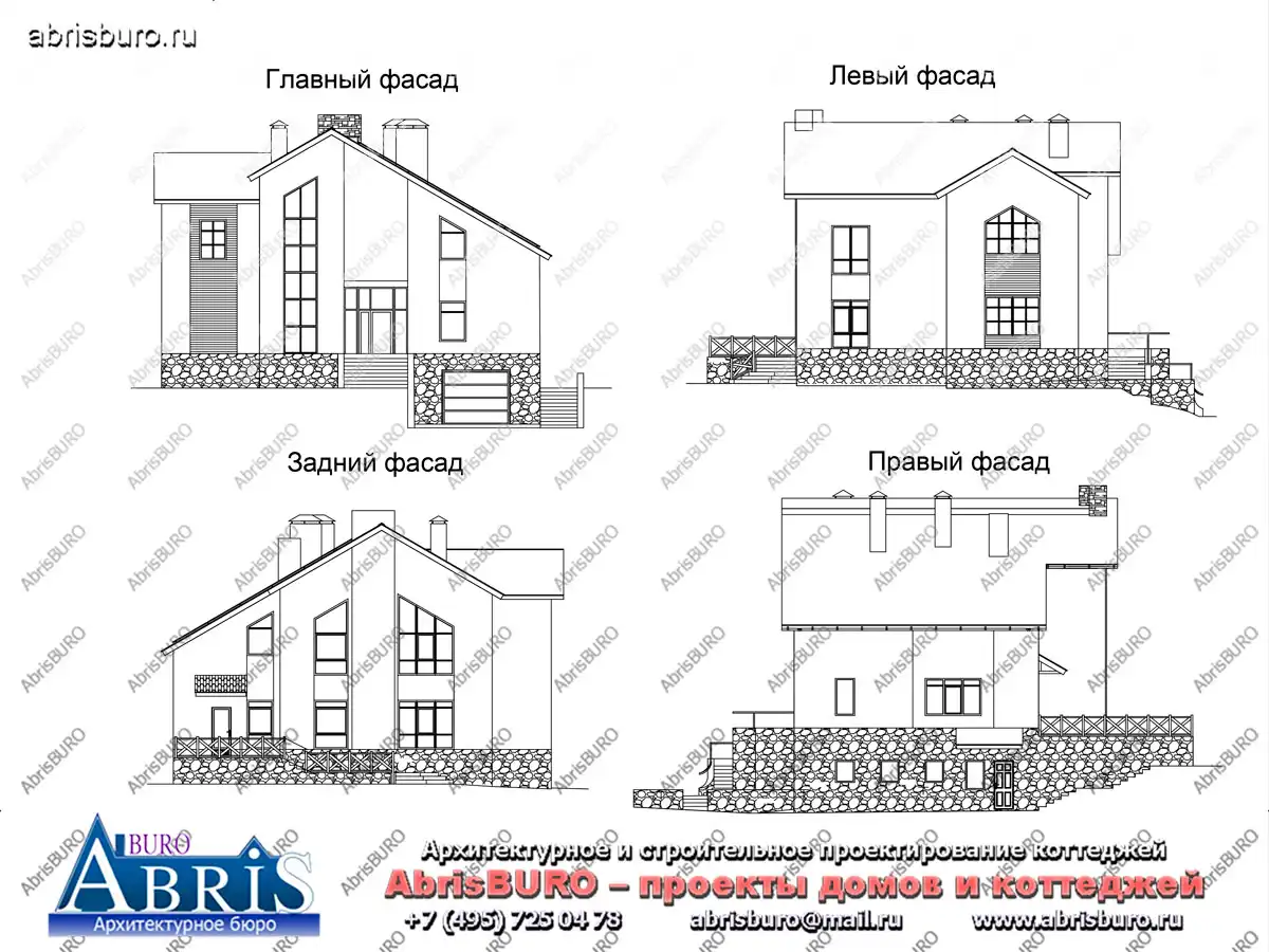Фасады  коттеджа