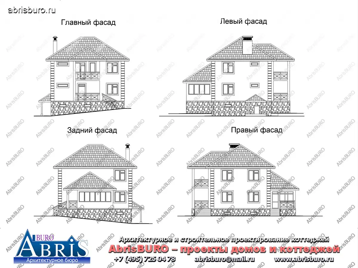 Фасады  коттеджа