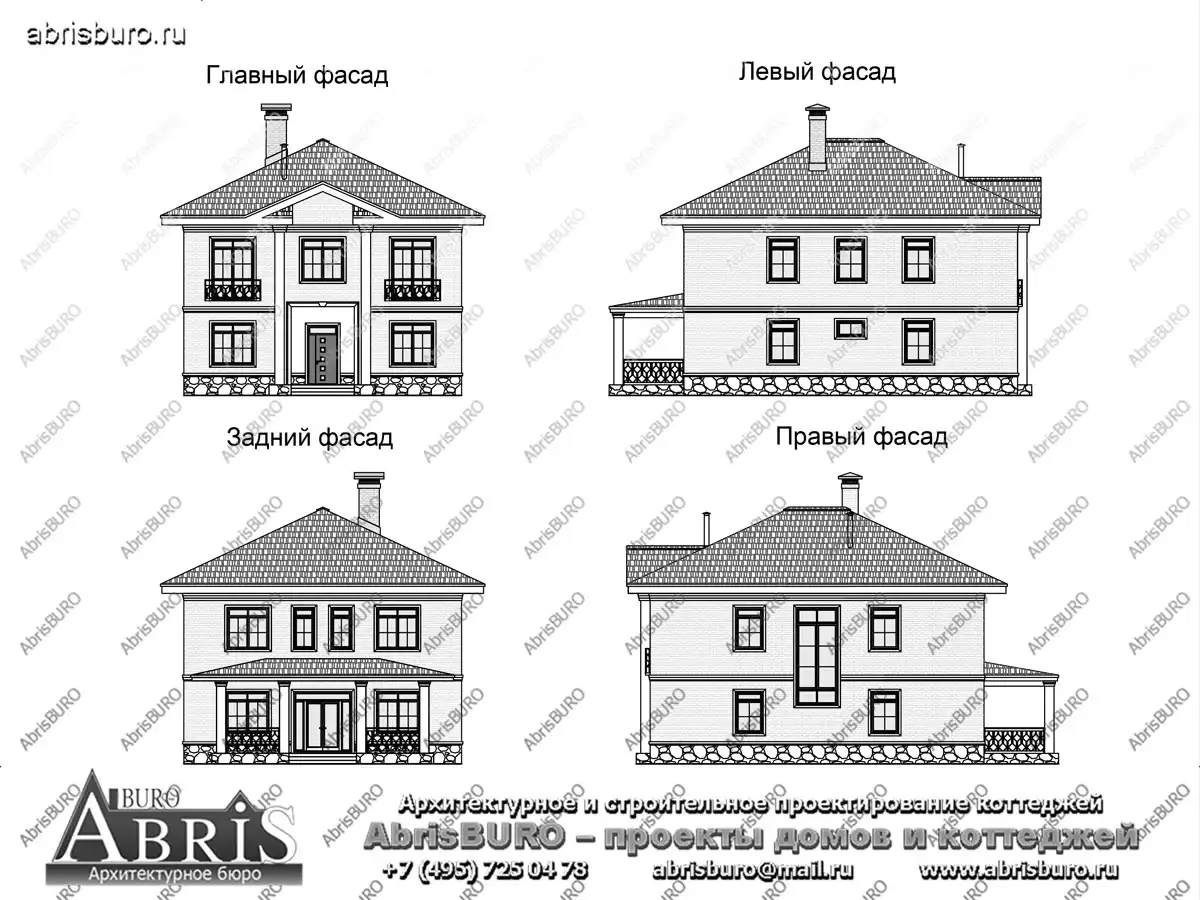 Фасады  коттеджа