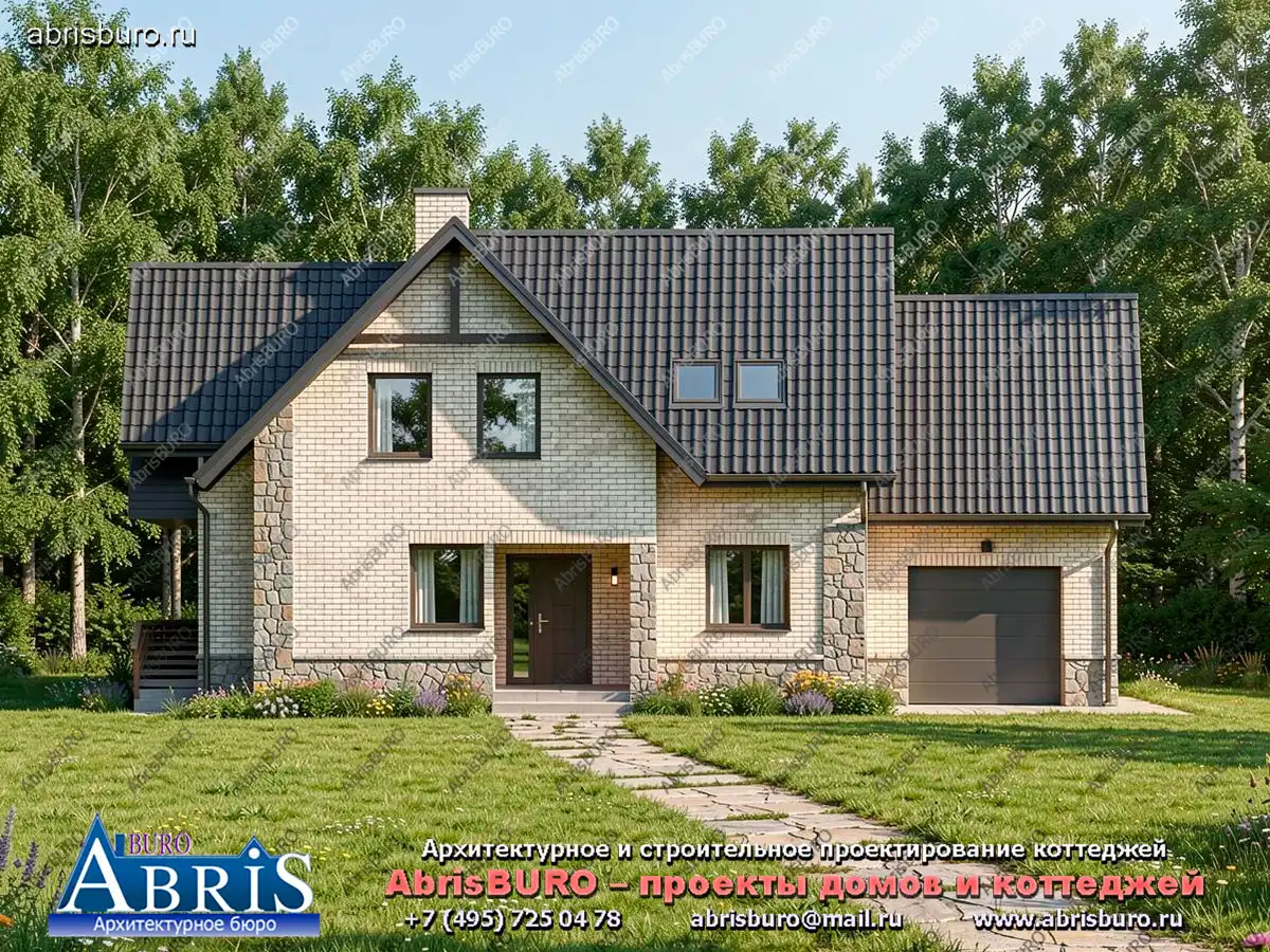 Главный фасад коттеджа