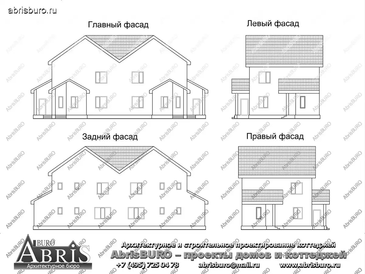 Фасады  коттеджа