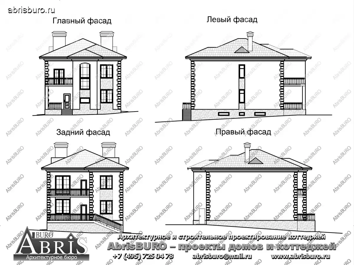 Фасады  коттеджа