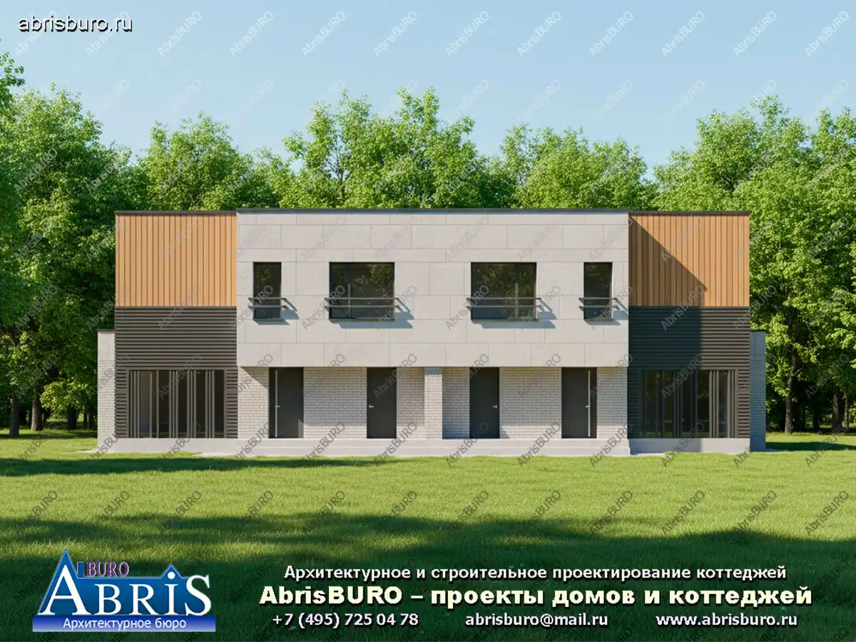 Главный фасад коттеджа