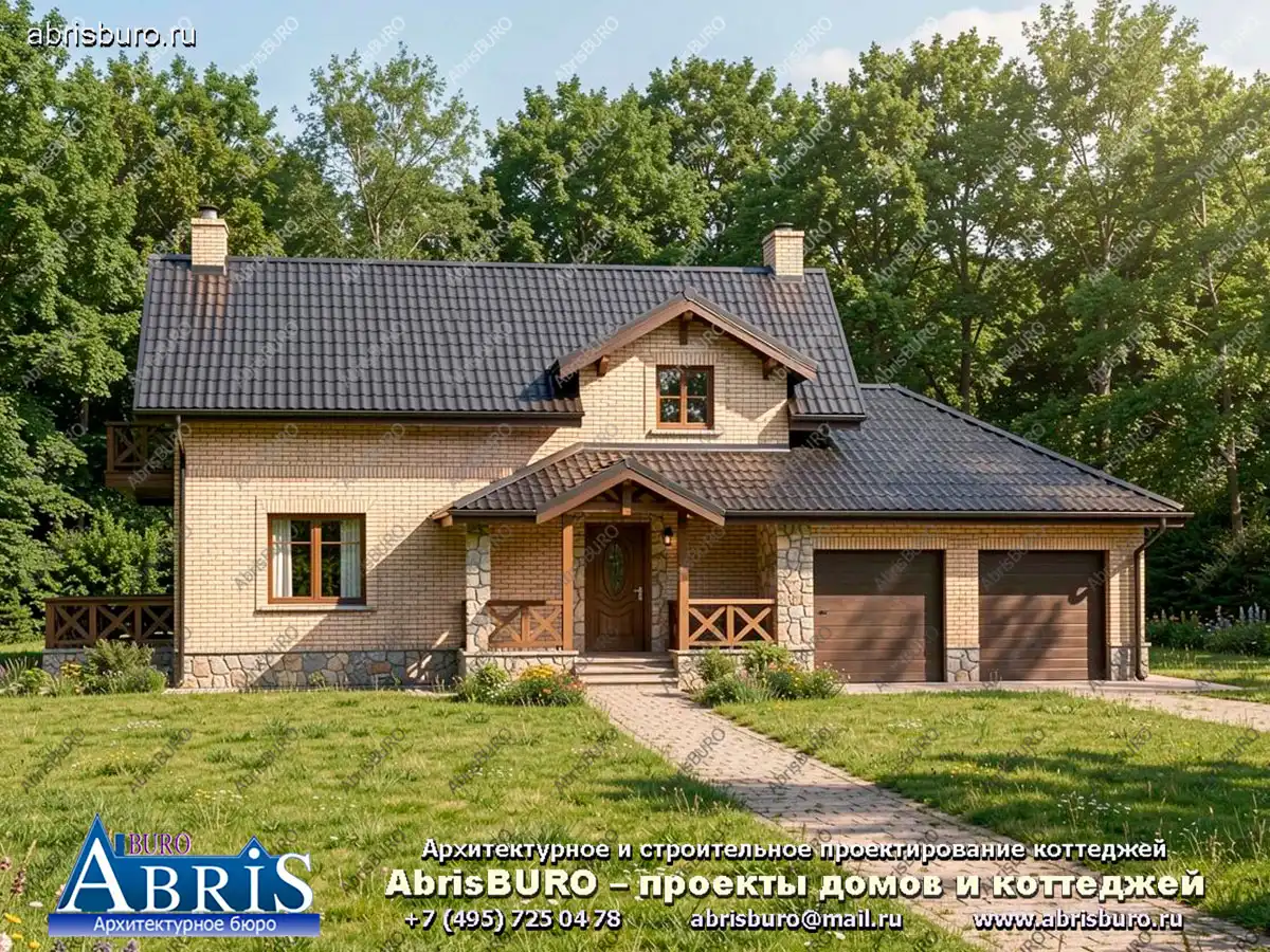 Главный фасад коттеджа