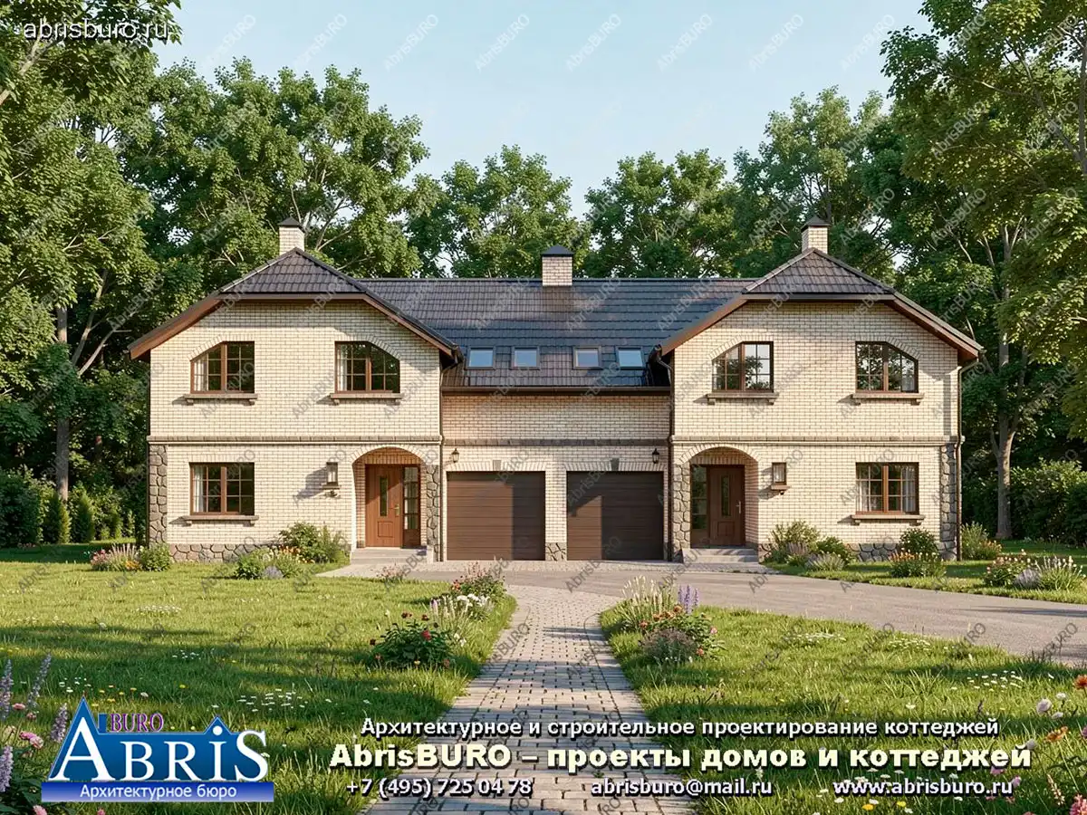 Главный фасад коттеджа