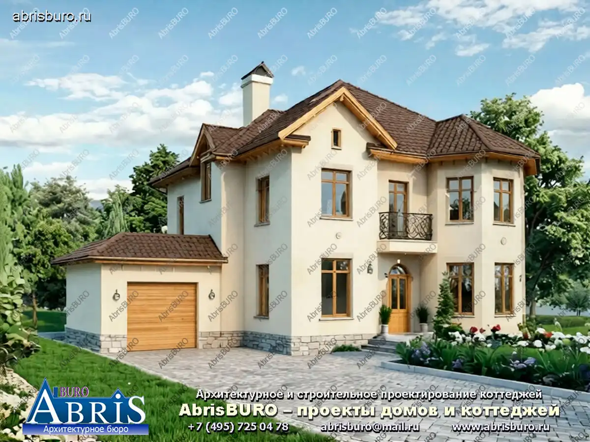 Главный фасад коттеджа