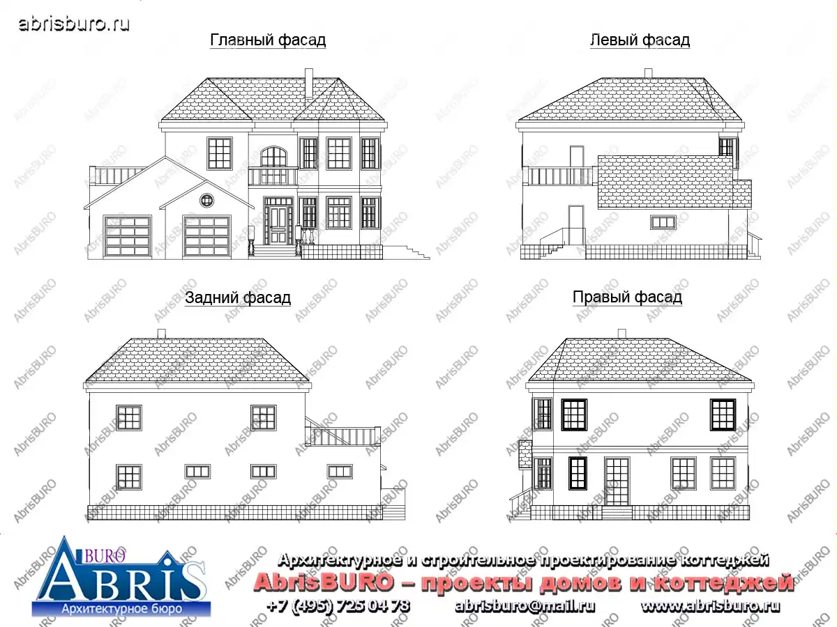 Фасады коттеджа