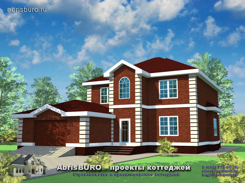 Проект дома K275-252 с габаритными размерами 14х19 м