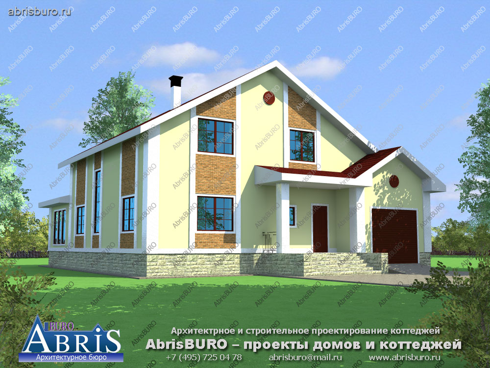 Проекты домов и коттеджей с бассейном. K3001-311