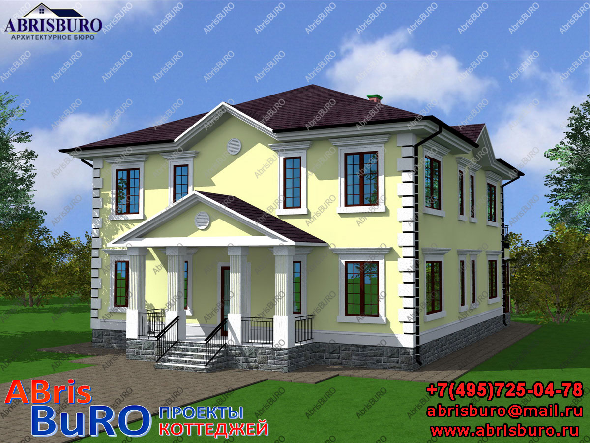Проект дома K3052-316 с габаритными размерами 13х18 м