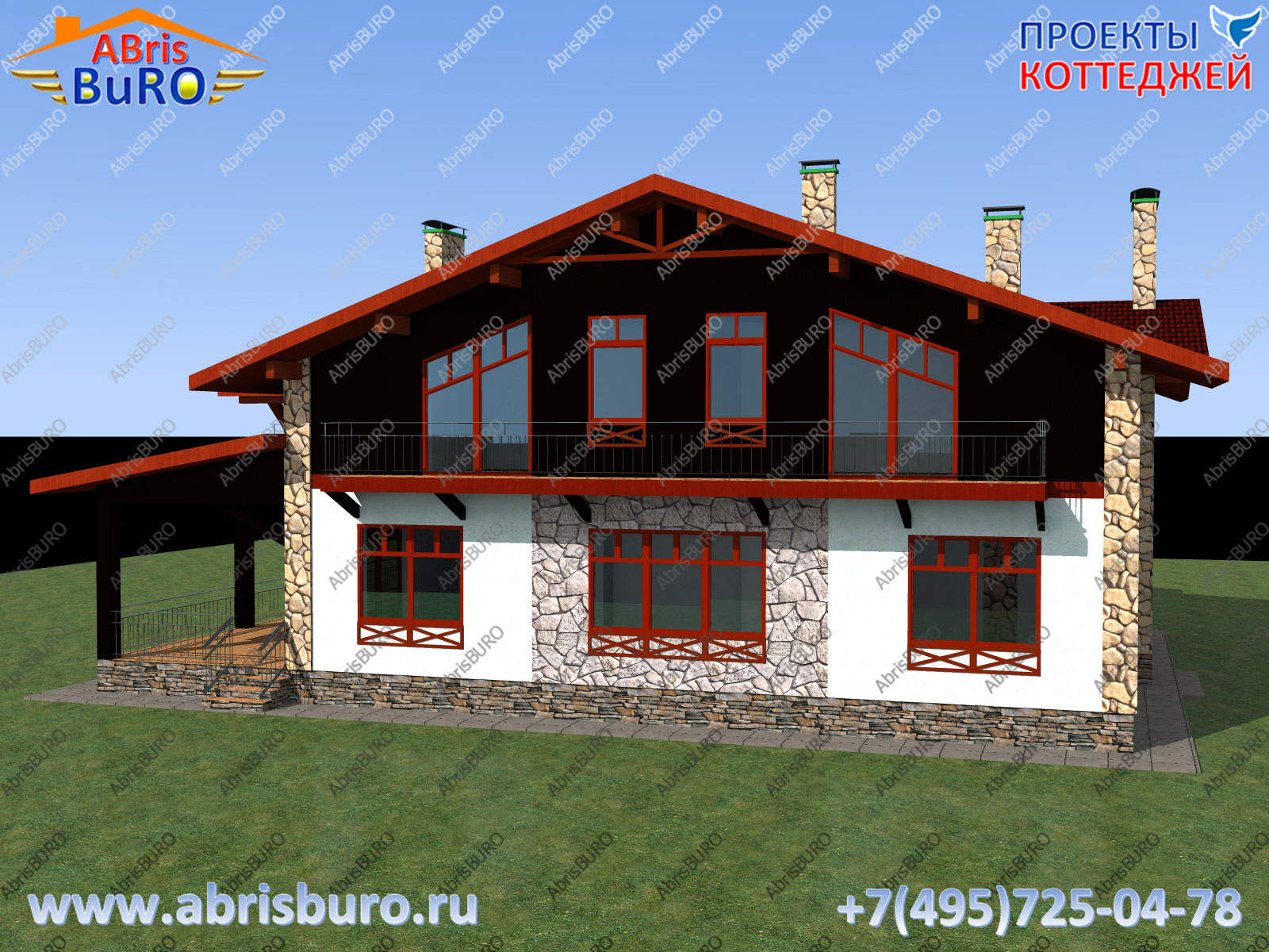 Фасад дома 3d