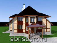 Проект двухэтажного загородного дома с подвалом, террасой и лоджиями K3068-384 общей площадью 383,9 м2