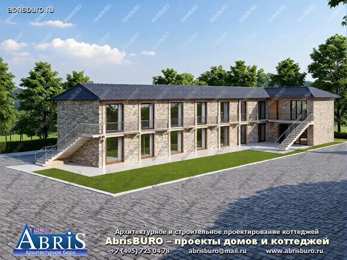 Главный фасад гостиницы