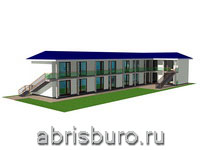 Проект двухэтажной минигостиницы в Крыму K3075-390 общей площадью 390,4 м2