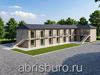 Проект двухэтажной минигостиницы в Крыму K3075-390 общей площадью 390,4 м2