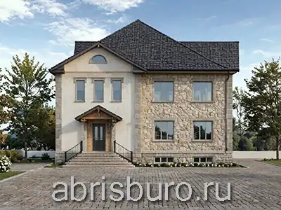 K3108-503 Проект двухэтажного коттеджа с подвалом, бильярдной и 5 спальнями в классическом стиле общей площадью 502,8 м2 и габаритными размерами 14,64 х 15,28 метров от архитектурной фирмы АБРИСБЮРО