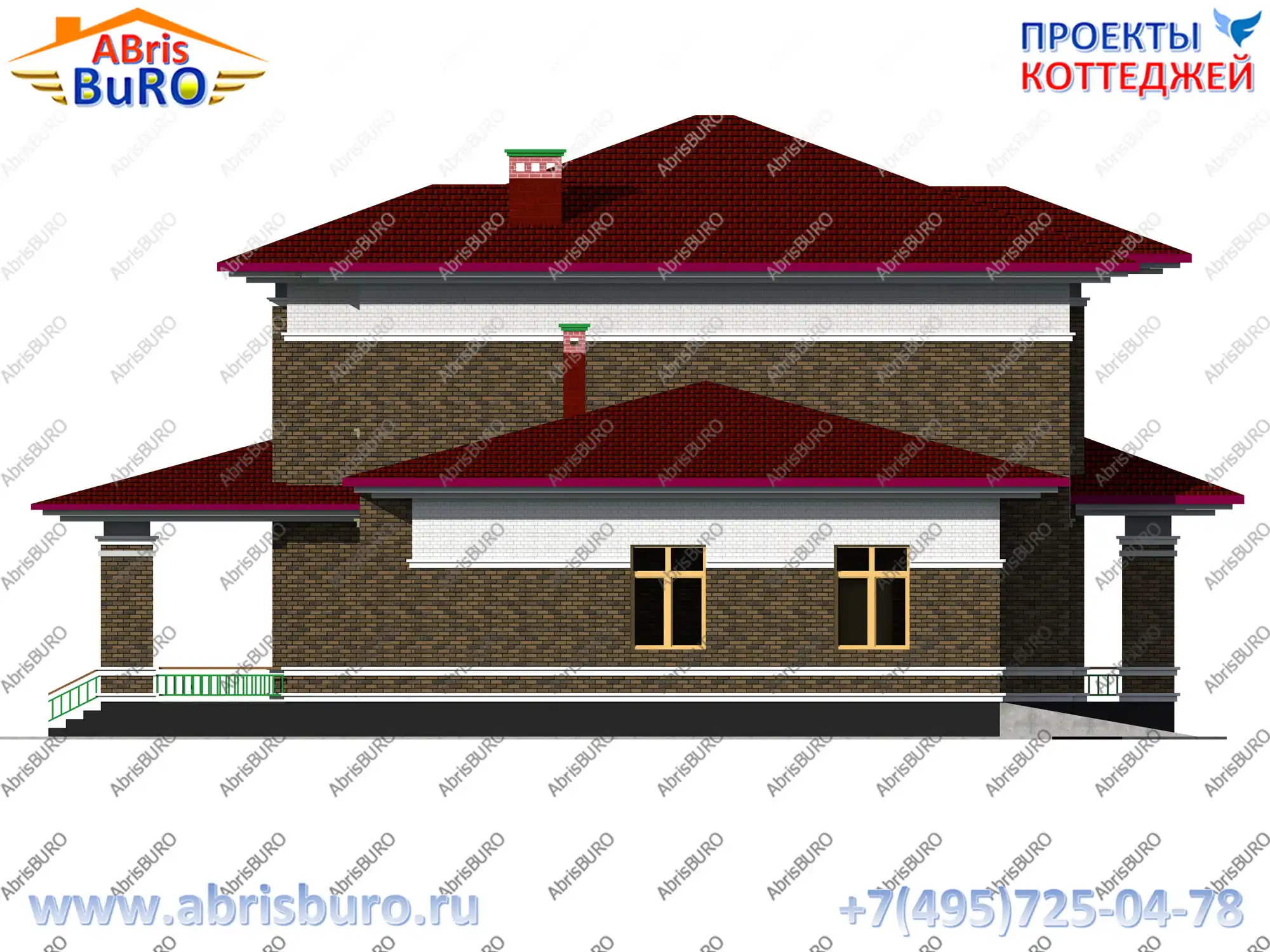 Левый фасад дома