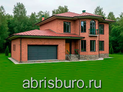 Проект дома K3115-397 с гаражом, террасой, подвалом, вторым светом и балконом