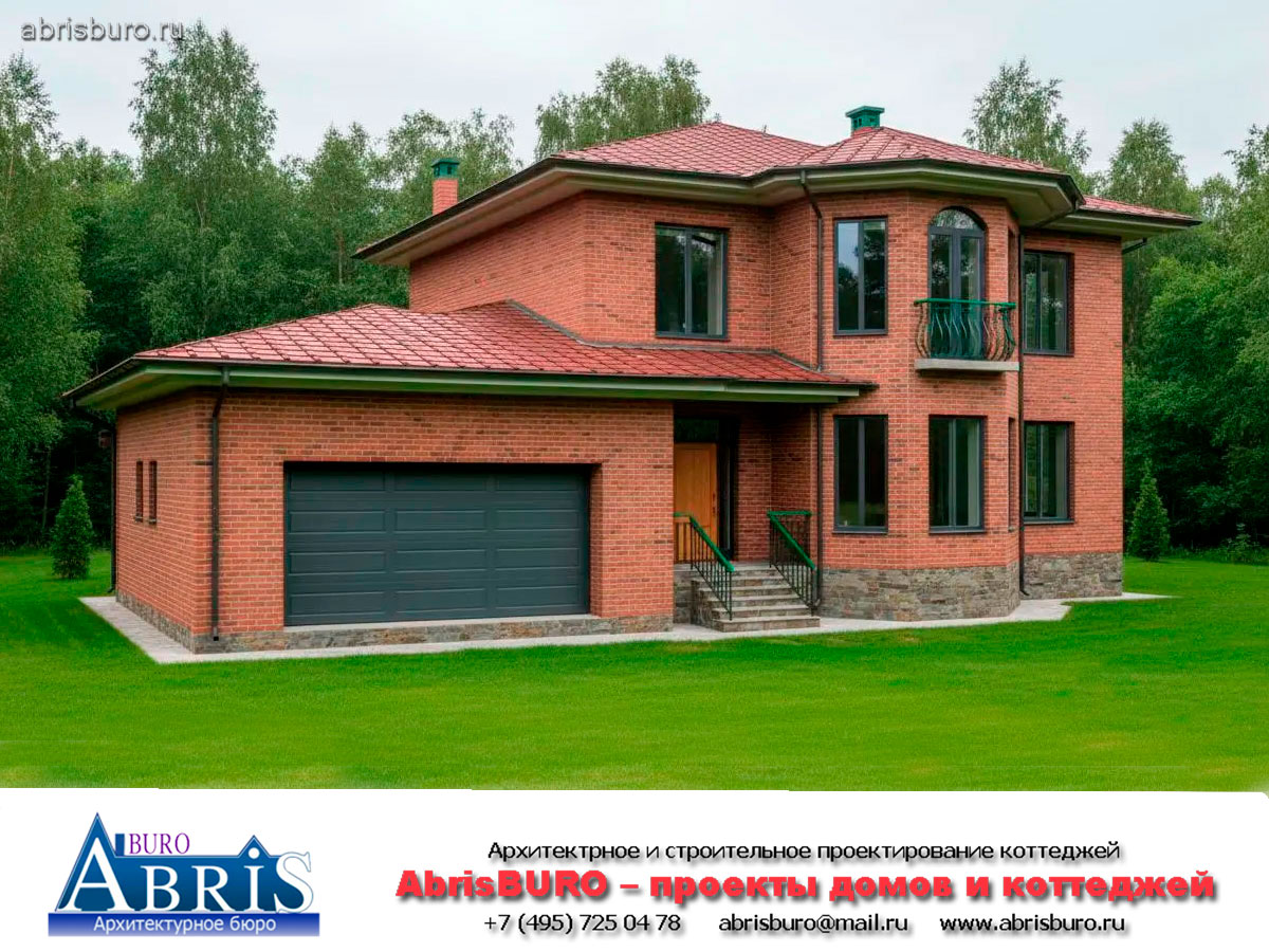 Главный фасад коттеджа