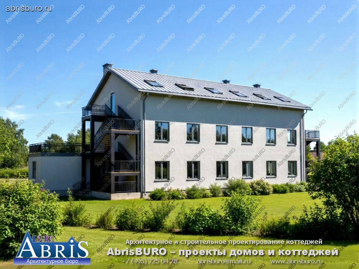 Главный фасад общежития