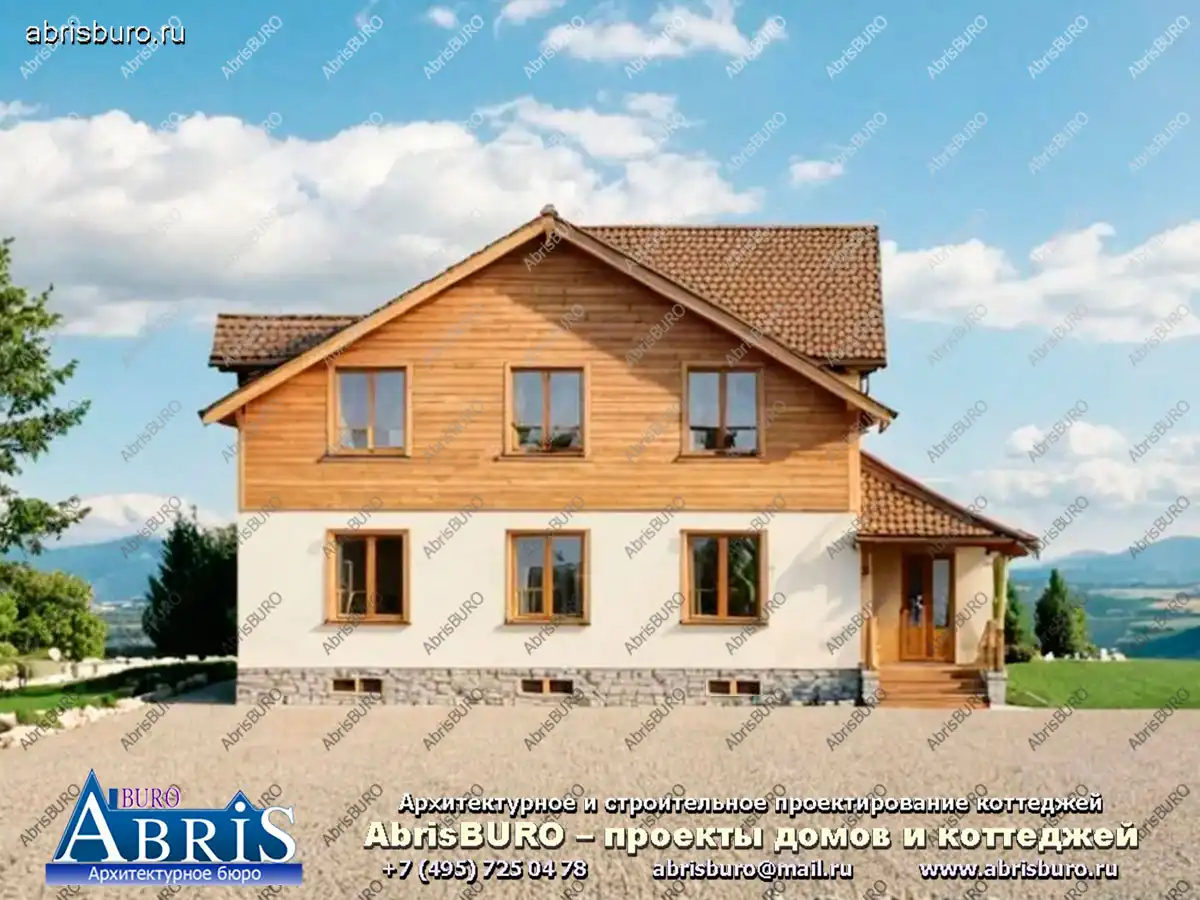 Главный фасад коттеджа