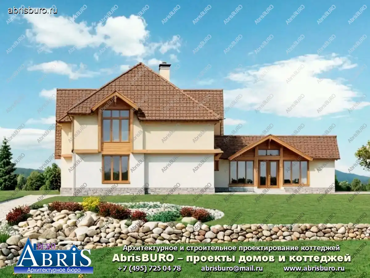 Главный фасад коттеджа