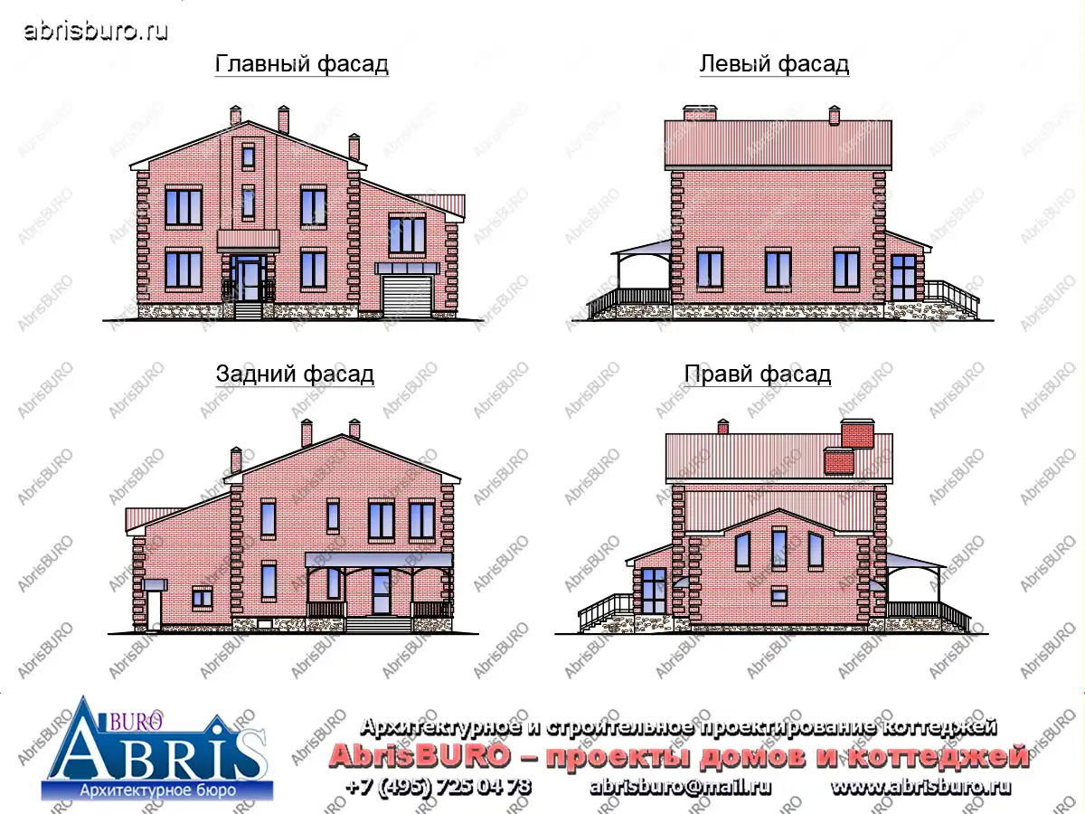 Фасады  коттеджа