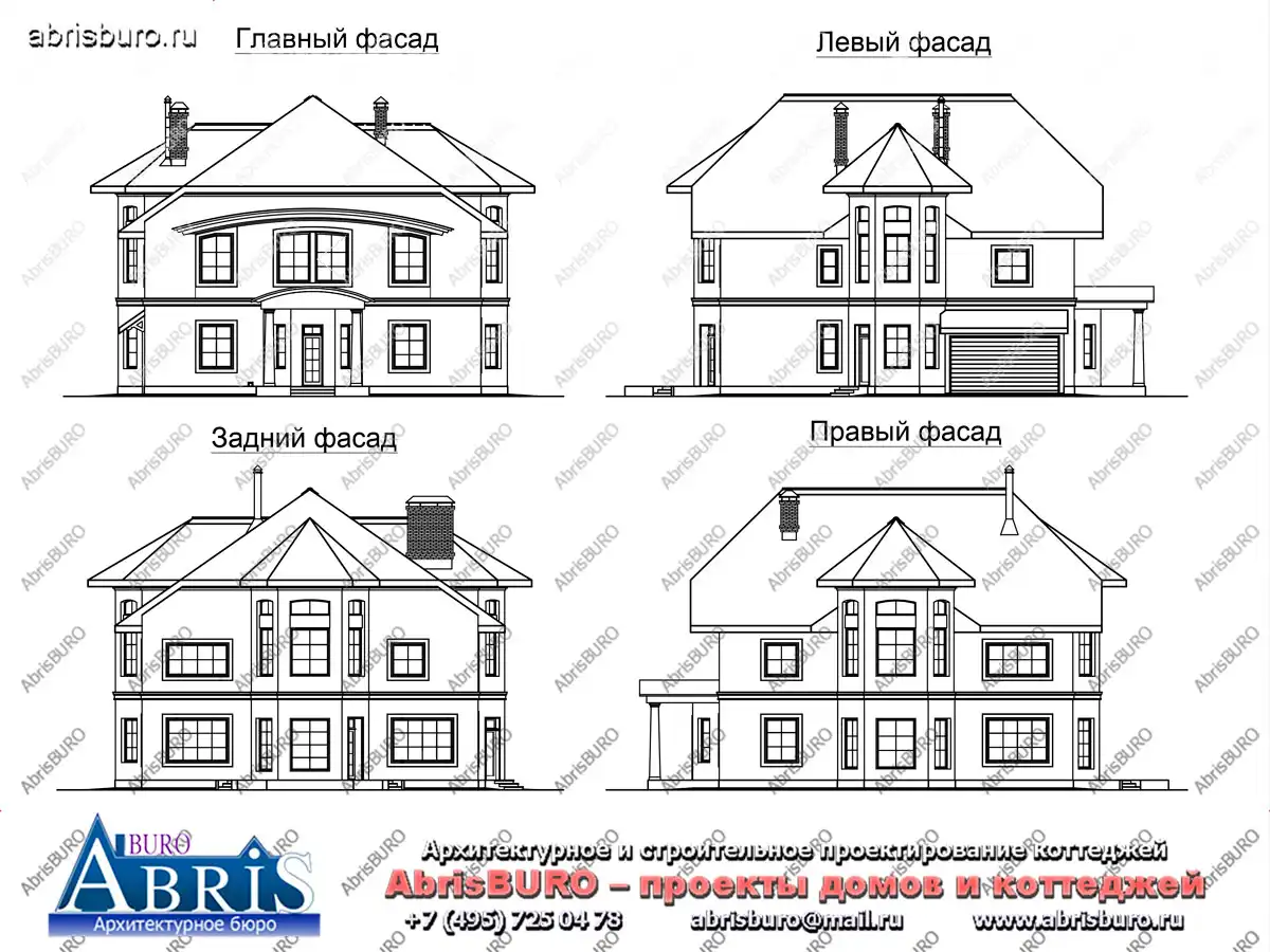 Фасады  коттеджа