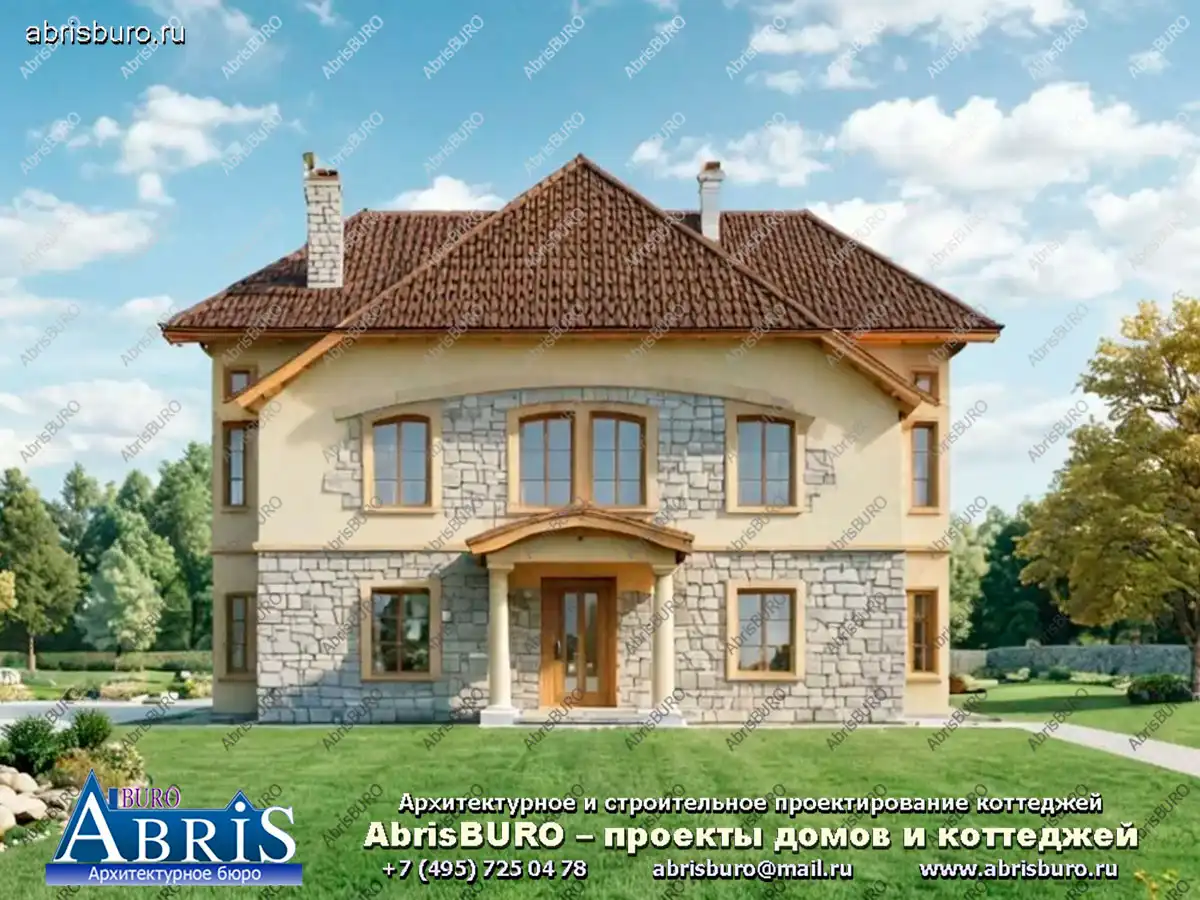 Главный фасад коттеджа