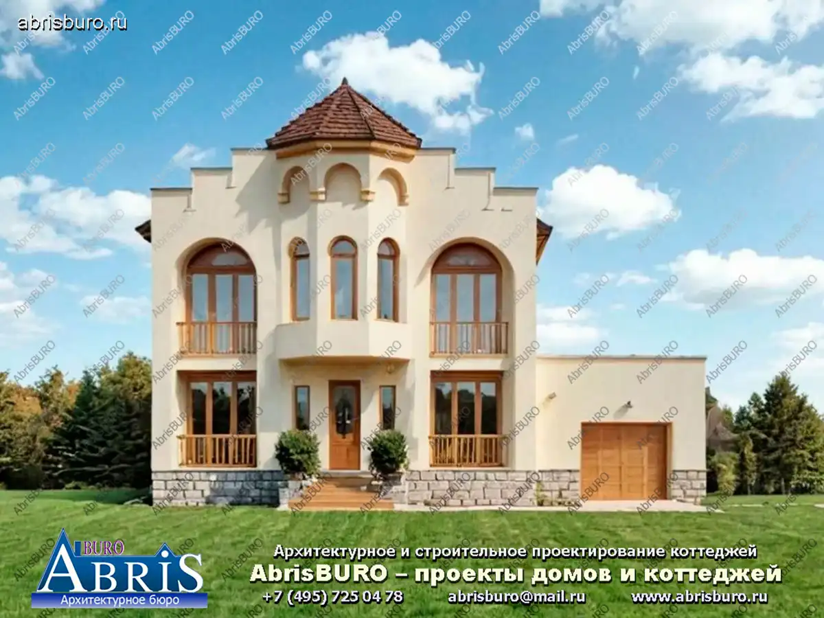 Главный фасад коттеджа